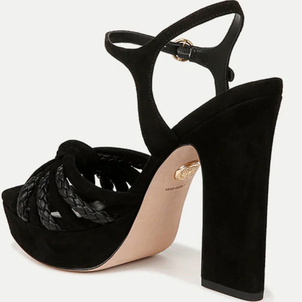 🌹VERONICA BEARD🌹 Flavia Platform Sandal Black Size: 8.5 - Picture 2 of 16